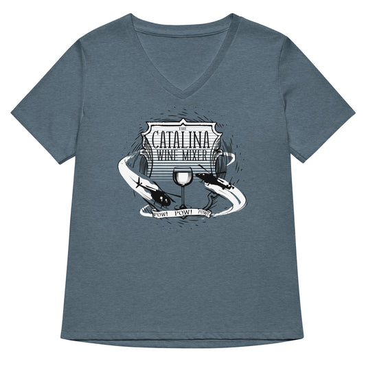 The Catalina Wine Mixer Women's V-Neck Tee