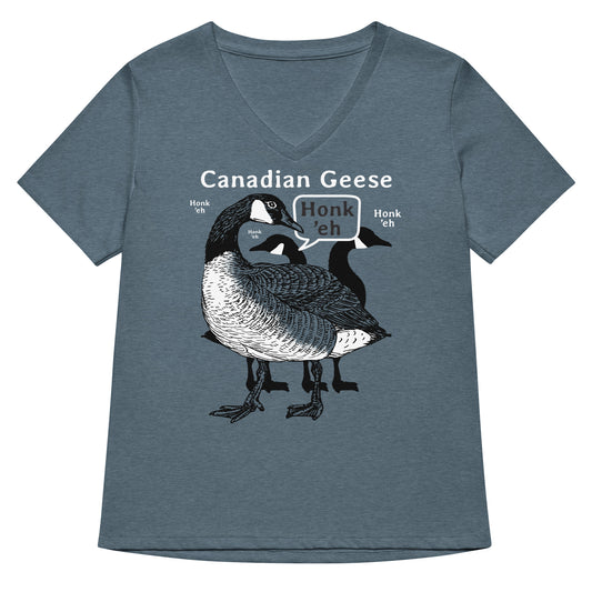 Canadian Geese Women's V-Neck Tee