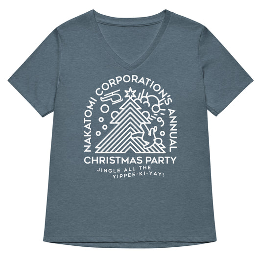 Nakatomi Christmas Party Women's V-Neck Tee