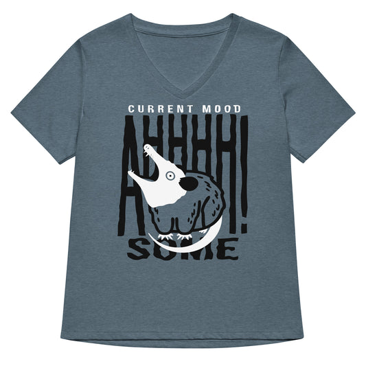 Current Mood Ahhhhsome Women's V-Neck Tee