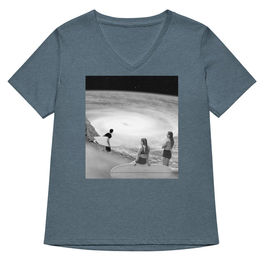 Surf's Up Women's V-Neck Tee