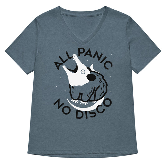 All Panic No Disco Women's V-Neck Tee