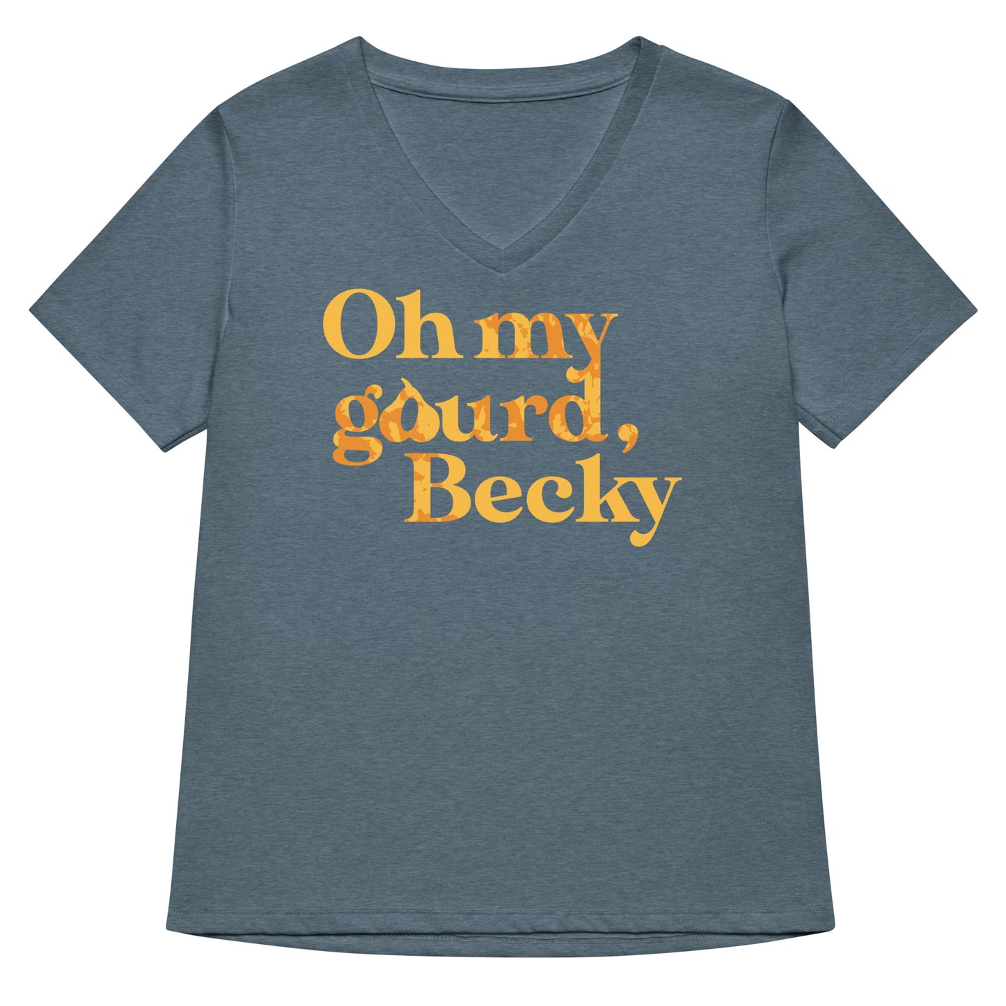 Oh My Gourd Becky Women's V-Neck Tee