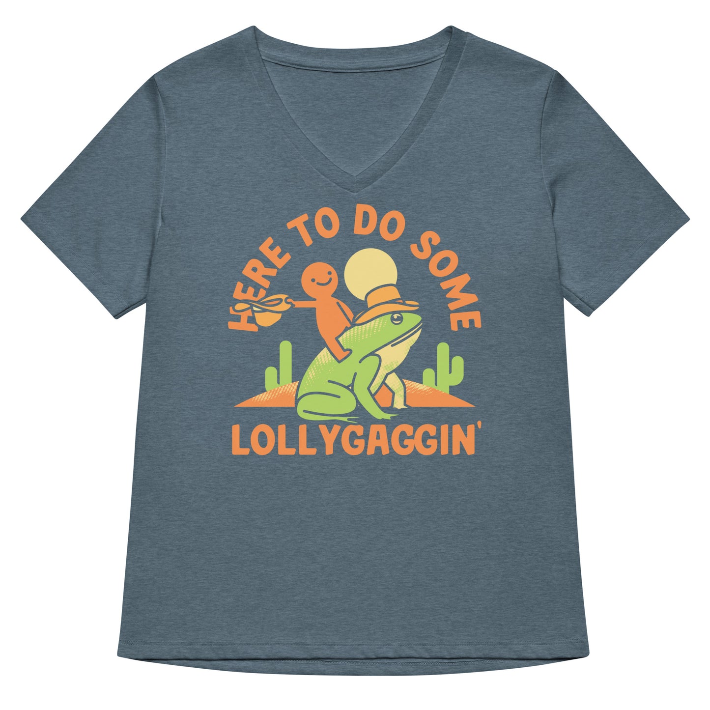 Here To Do Some Lollygaggin Women's V-Neck Tee