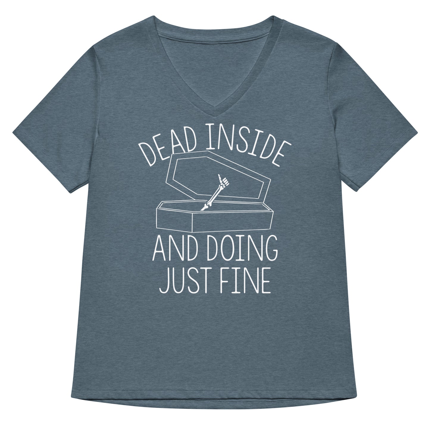 Dead Inside And Doing Fine Women's V-Neck Tee