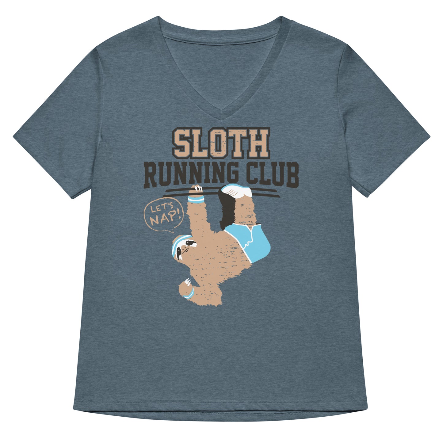 Sloth Running Club Women's V-Neck Tee