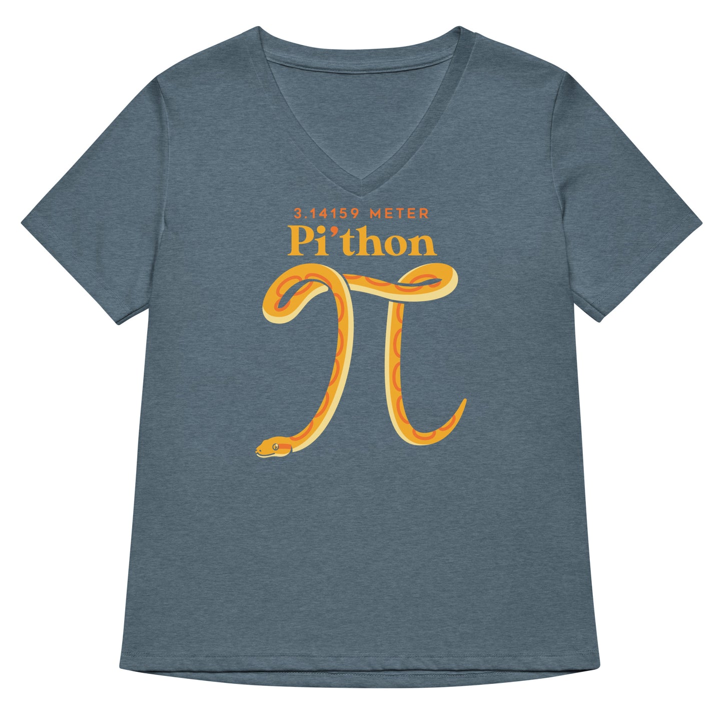 Pi-thon Women's V-Neck Tee