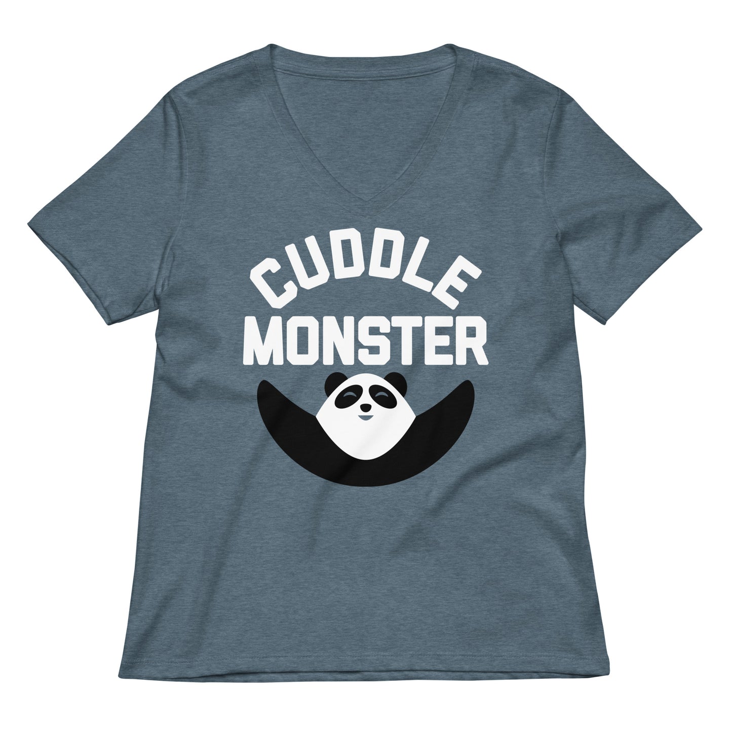 Cuddle Monster Women's V-Neck Tee