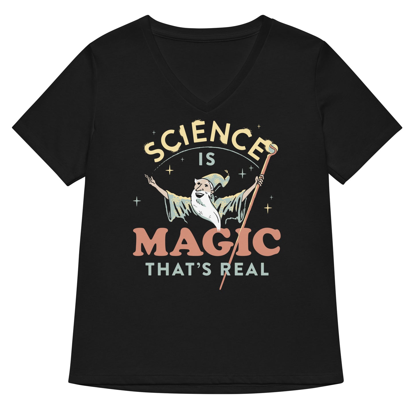 Science Is Magic That's Real Women's V-Neck Tee