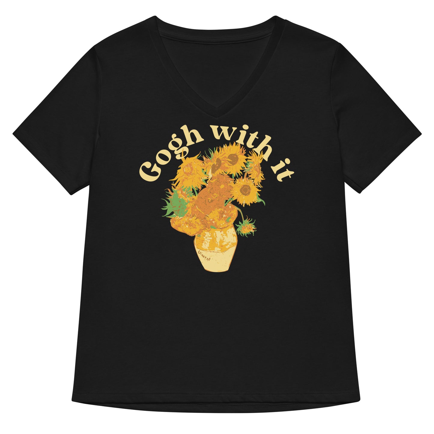 Gogh With It Women's V-Neck Tee