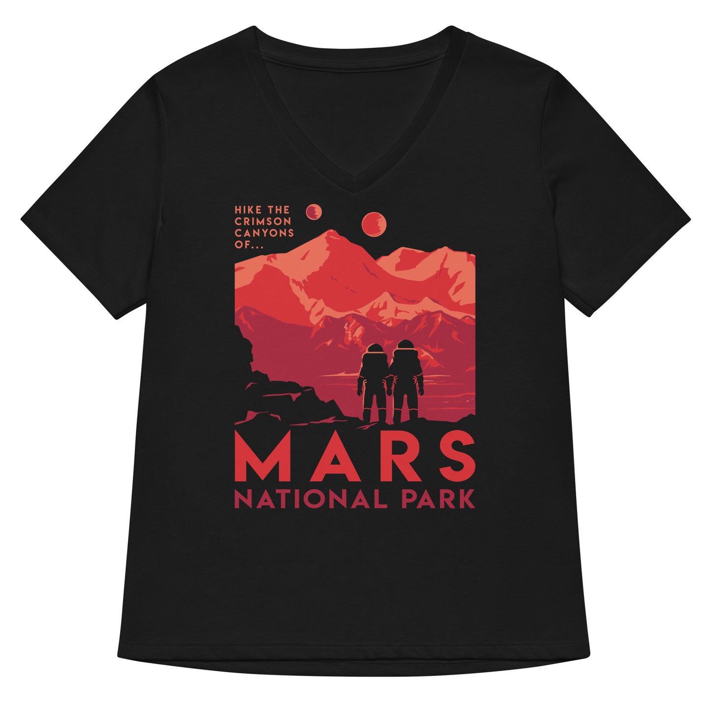 Mars National Park Women's V-Neck Tee