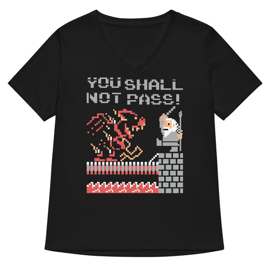 You Shall Not Pass! Women's V-Neck Tee