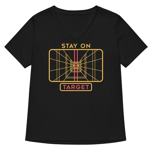 Stay On Target Women's V-Neck Tee