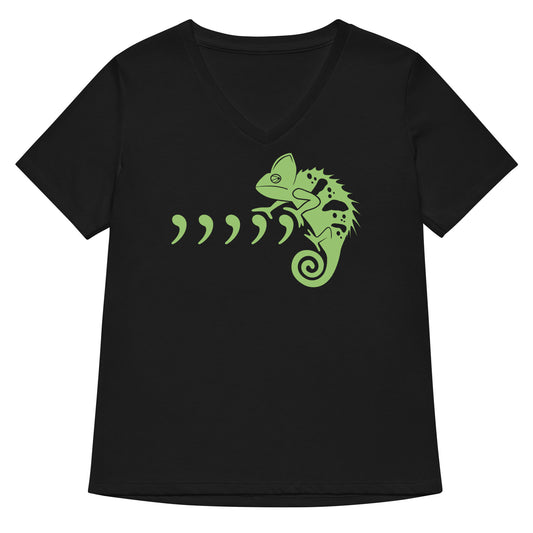 Comma Chameleon Women's V-Neck Tee