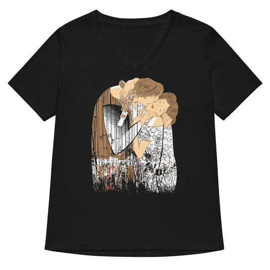 The Kiss Women's V-Neck Tee