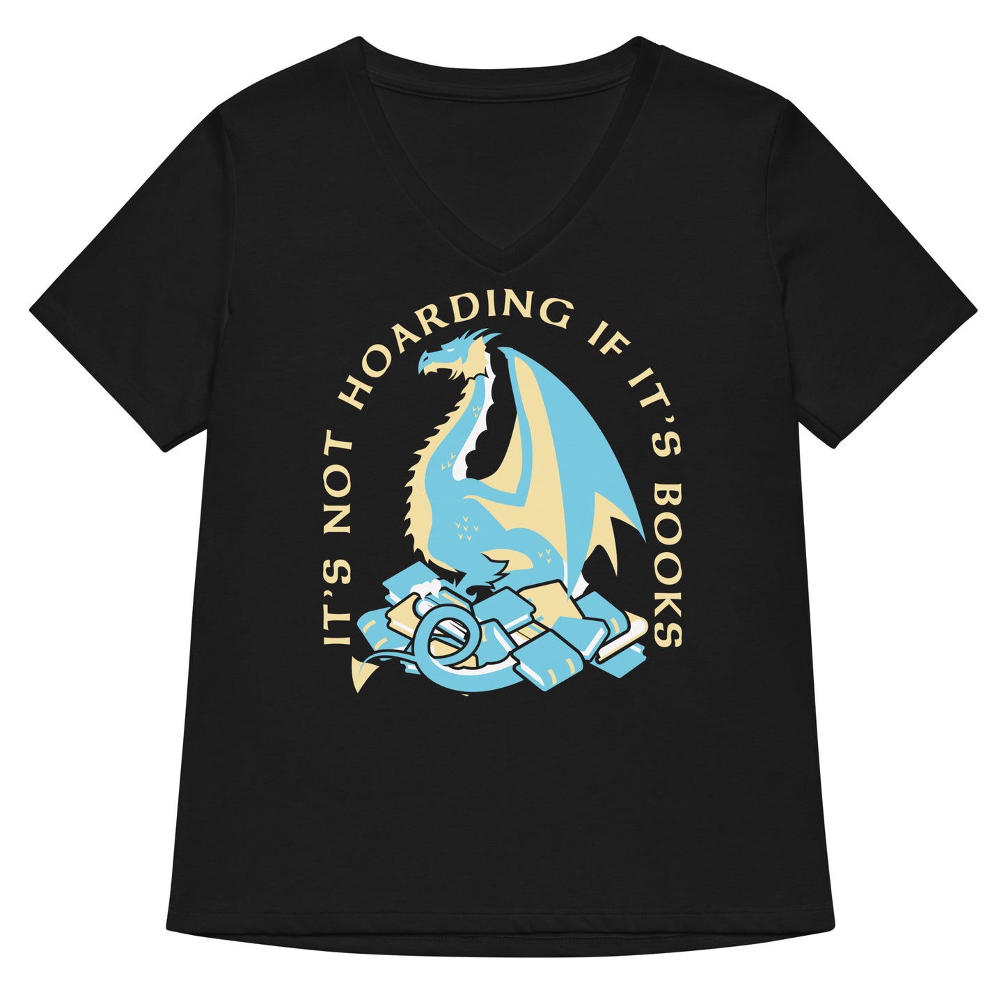 It's Not Hoarding If It's Books Women's V-Neck Tee