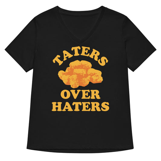 Taters Over Haters Women's V-Neck Tee