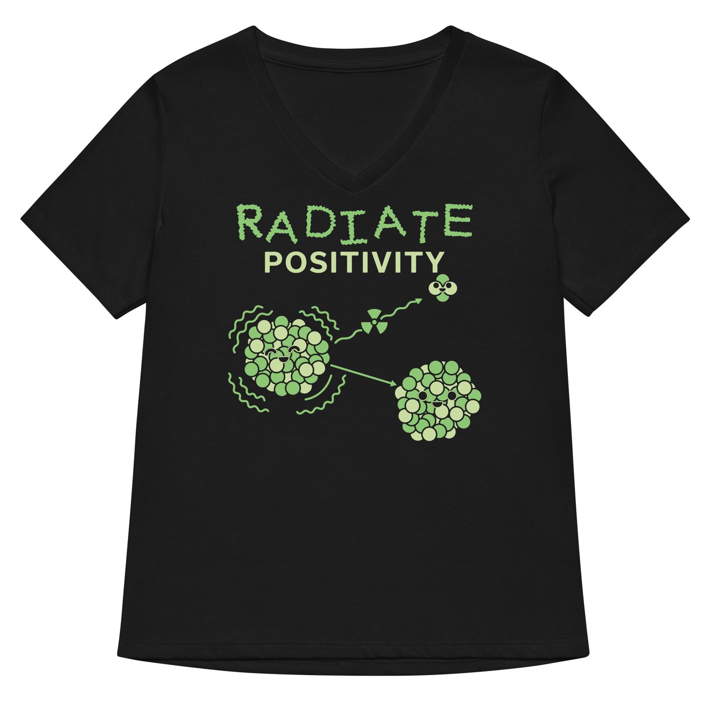 Radiate Positivity Women's V-Neck Tee