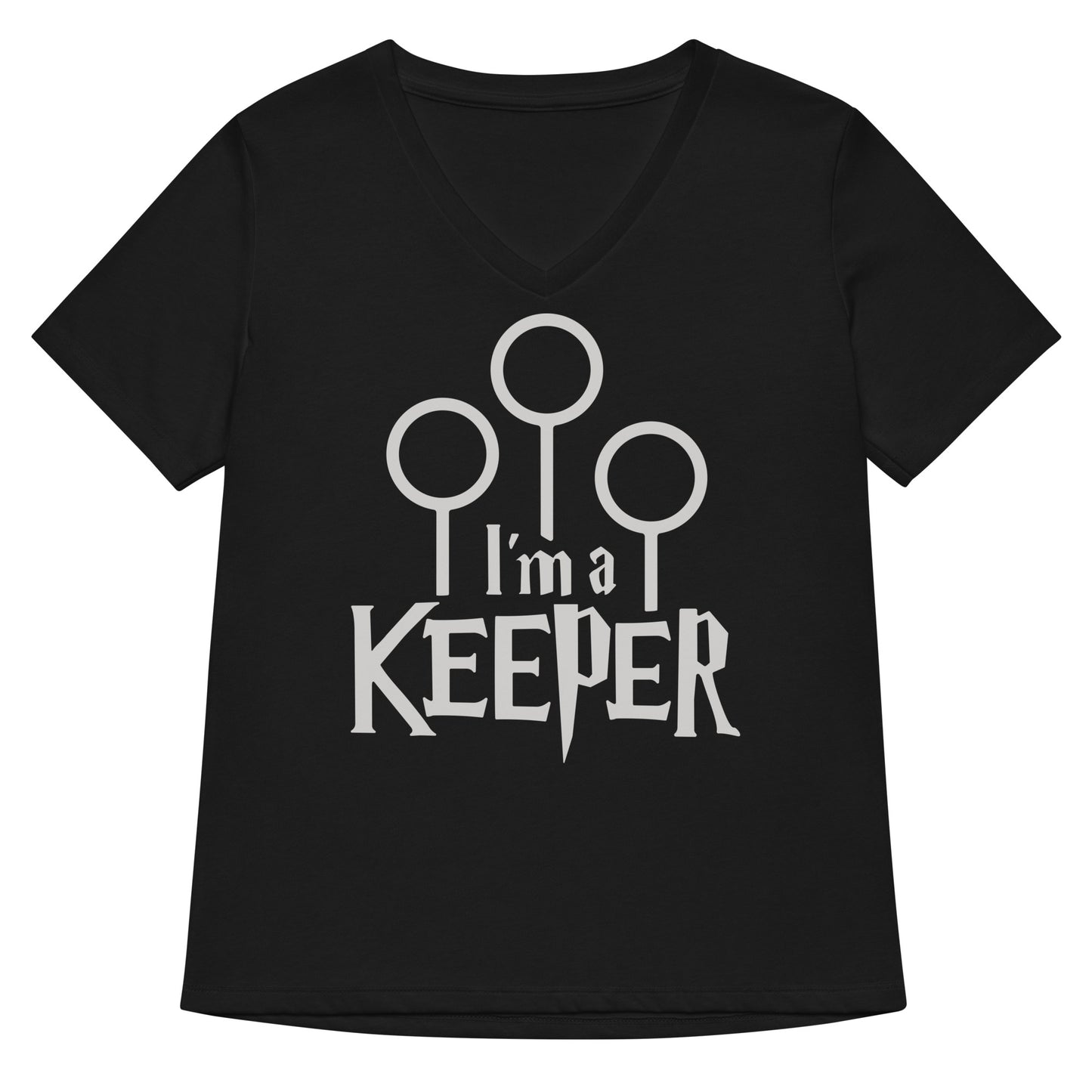 I'm A Keeper Women's V-Neck Tee