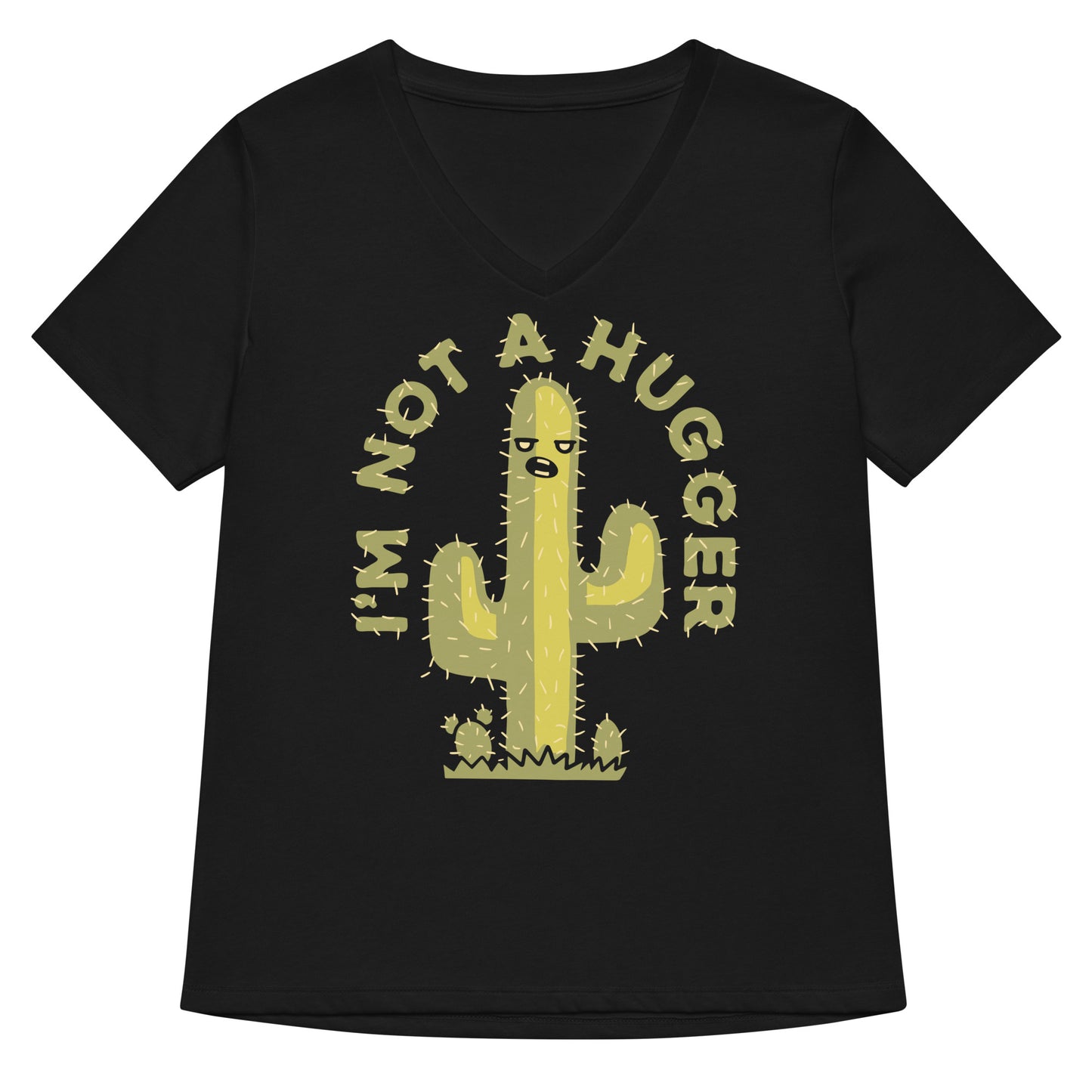 I'm Not A Hugger Women's V-Neck Tee