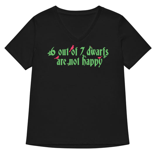 6 Out Of 7 Dwarfs Women's V-Neck Tee