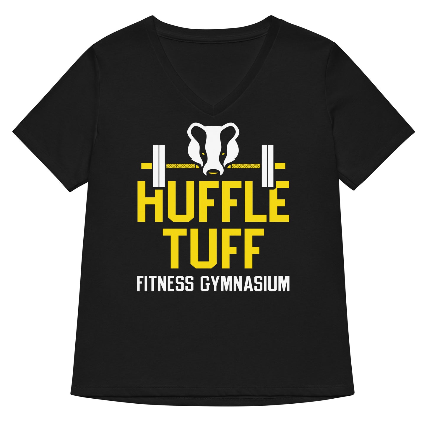 Huffle Tuff Gym Women's V-Neck Tee