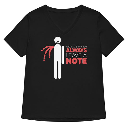 Always Leave A Note Women's V-Neck Tee