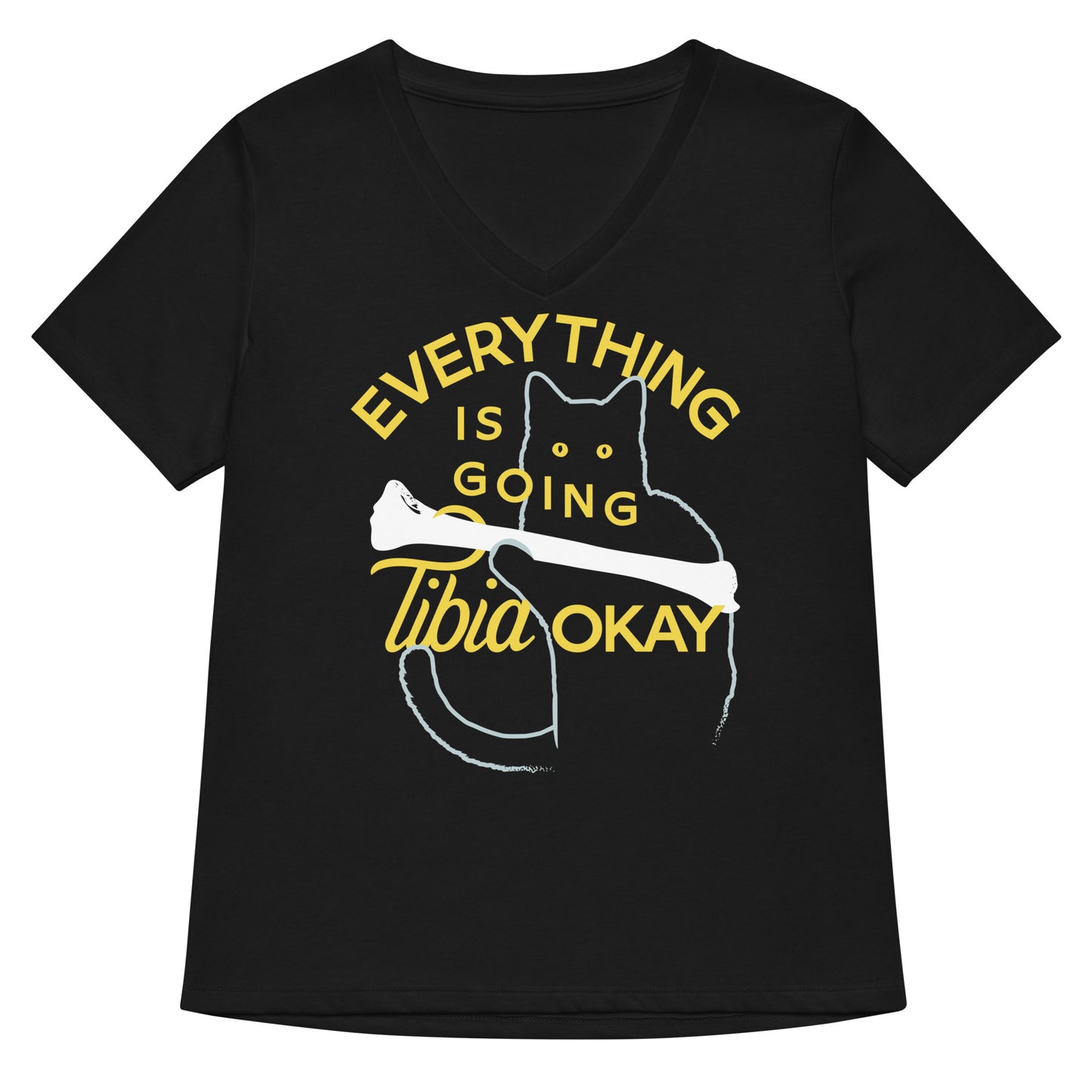 Everything Is Going Tibia Okay Women's V-Neck Tee