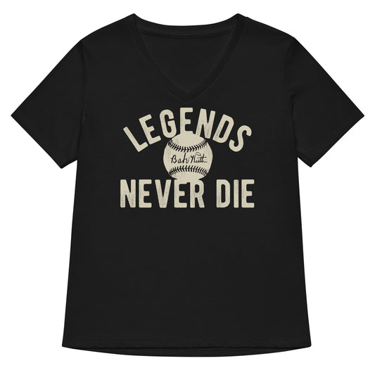 Legends Never Die Women's V-Neck Tee