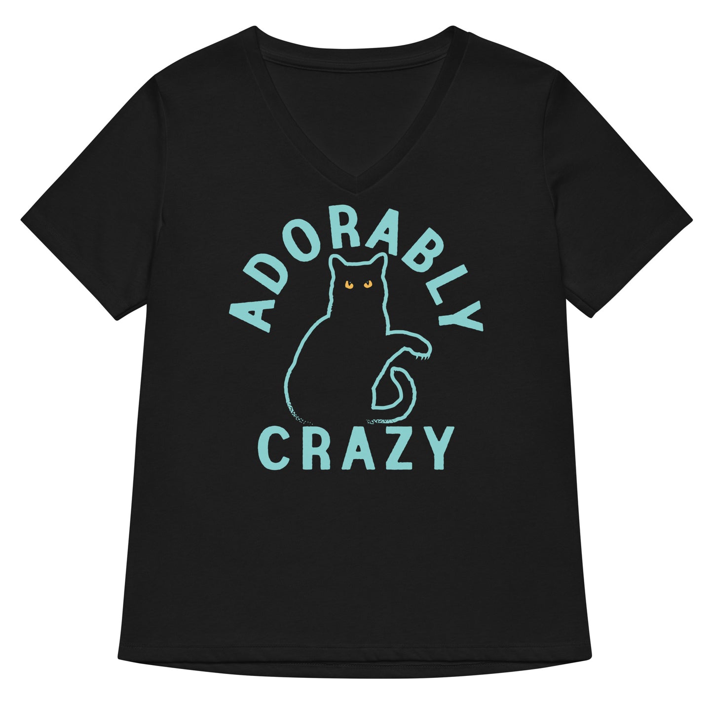 Adorably Crazy Women's V-Neck Tee