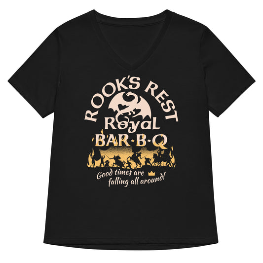 Rook's Rest Royal Bar-B-Q Women's V-Neck Tee