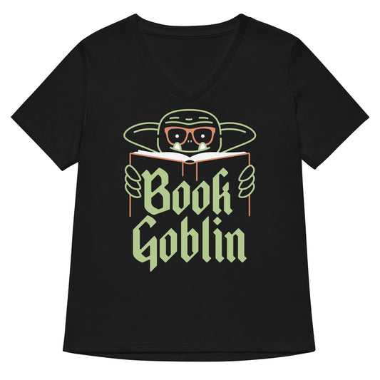 Book Goblin Women's V-Neck Tee