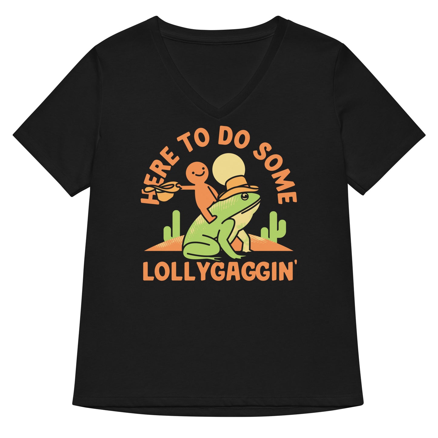 Here To Do Some Lollygaggin Women's V-Neck Tee