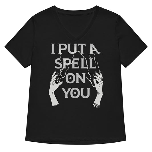 I Put A Spell On You Women's V-Neck Tee