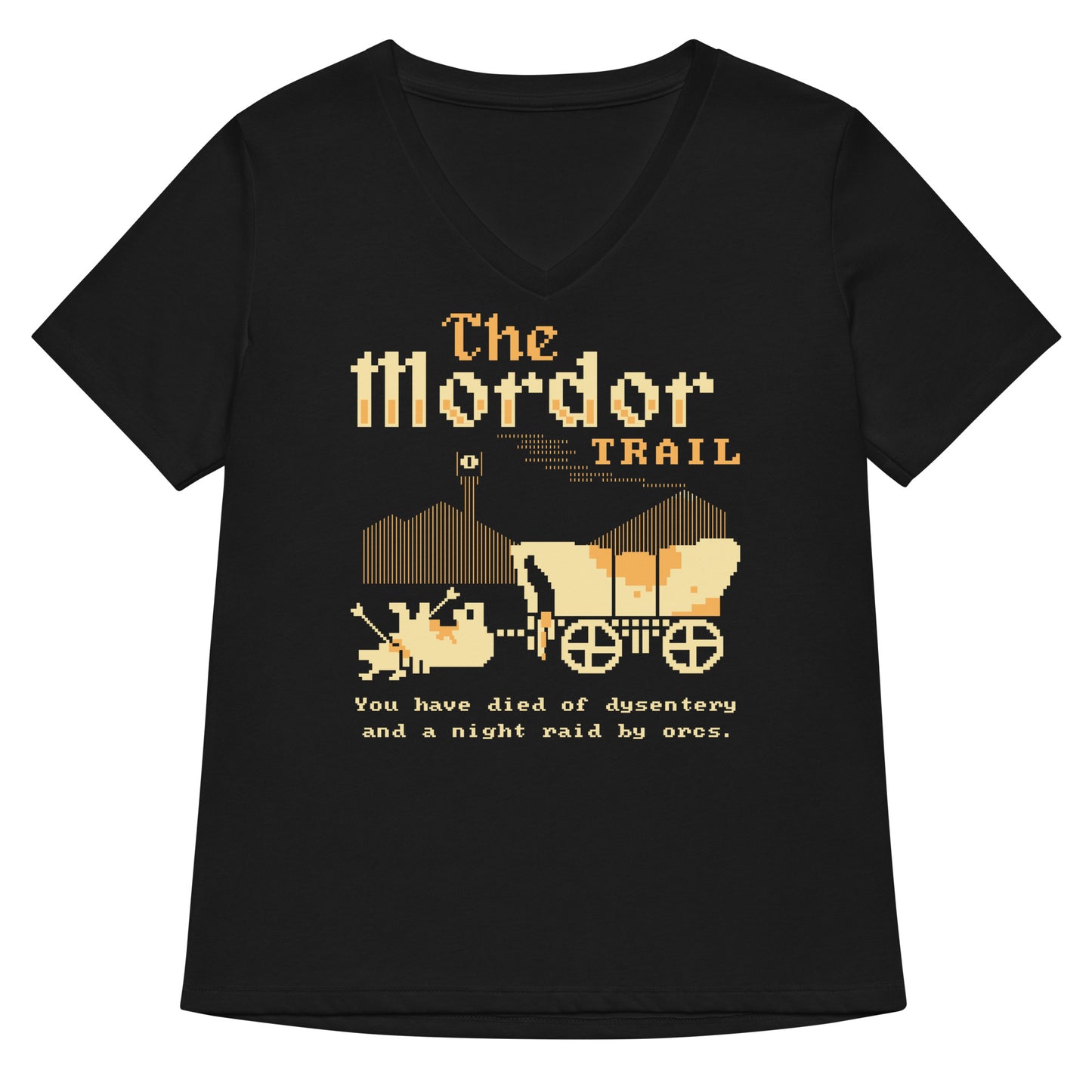 The Mordor Trail Women's V-Neck Tee