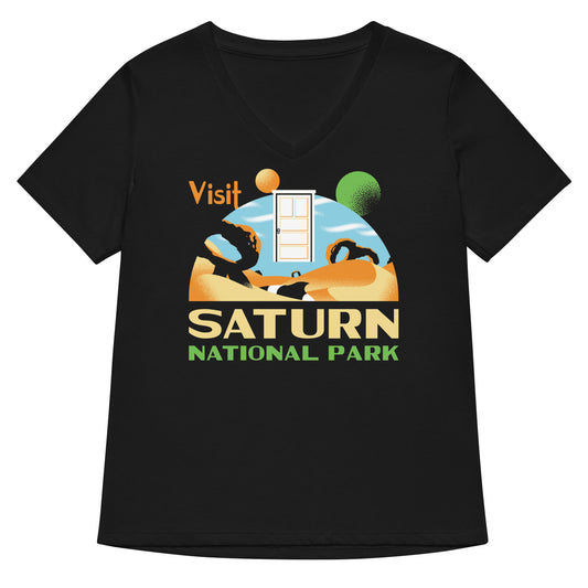 Visit Saturn National Park Women's V-Neck Tee