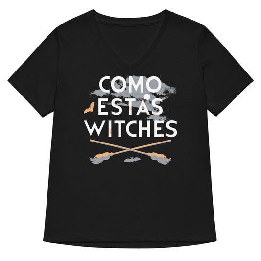 Como Estas Witches Women's V-Neck Tee