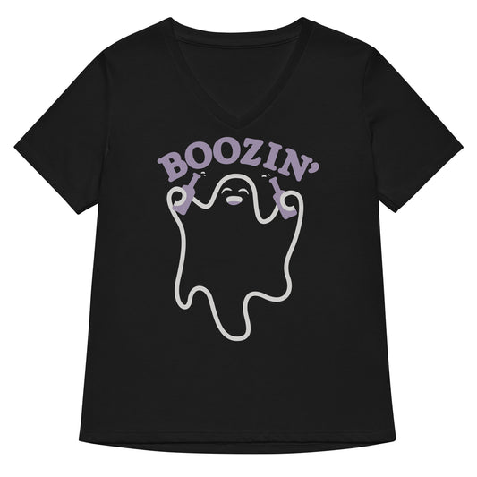 Boozin' Women's V-Neck Tee