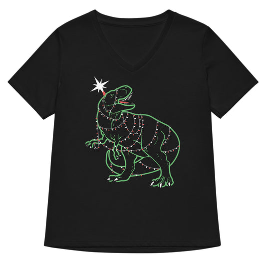 Tree Rex Women's V-Neck Tee