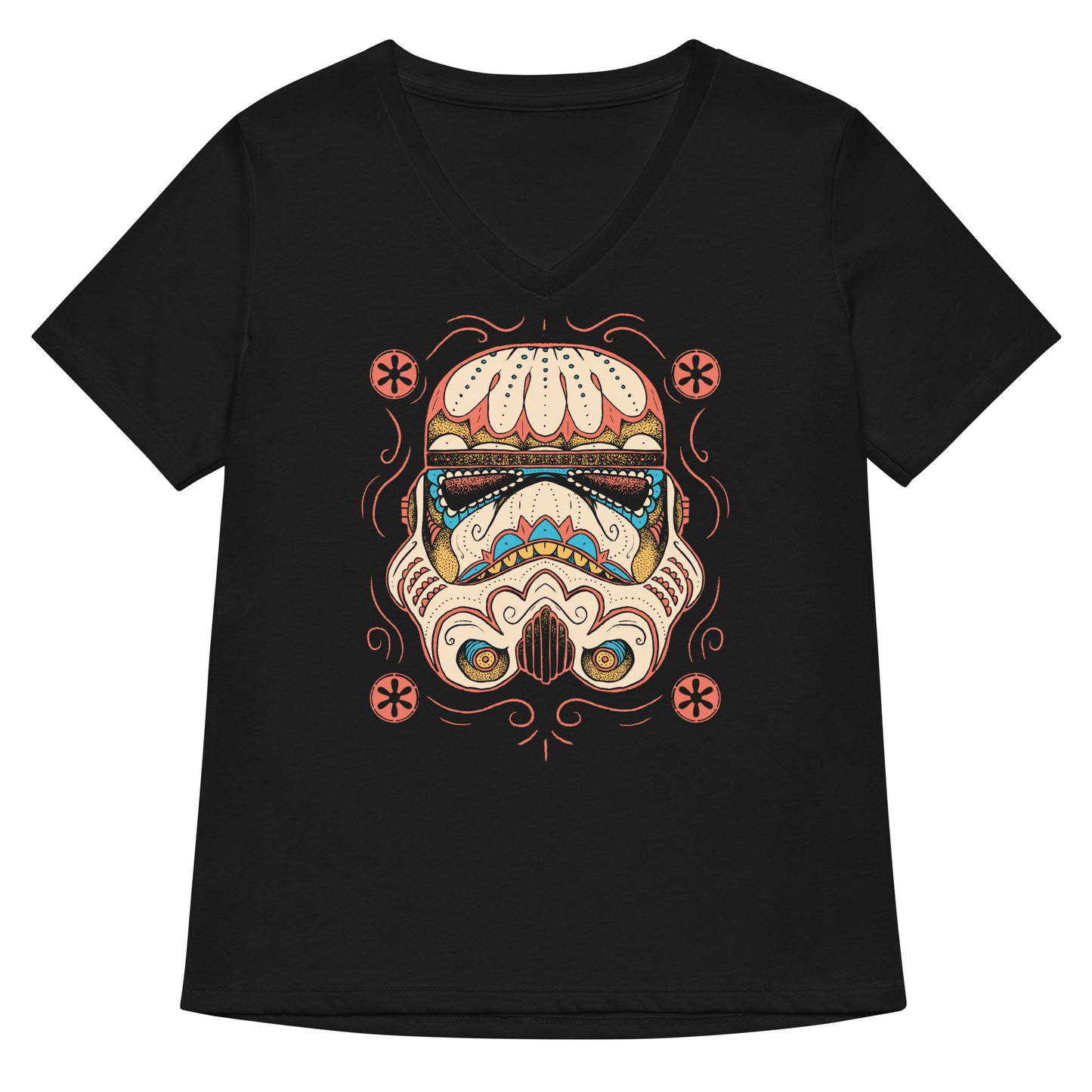 Sugar Skull Trooper Women's V-Neck Tee