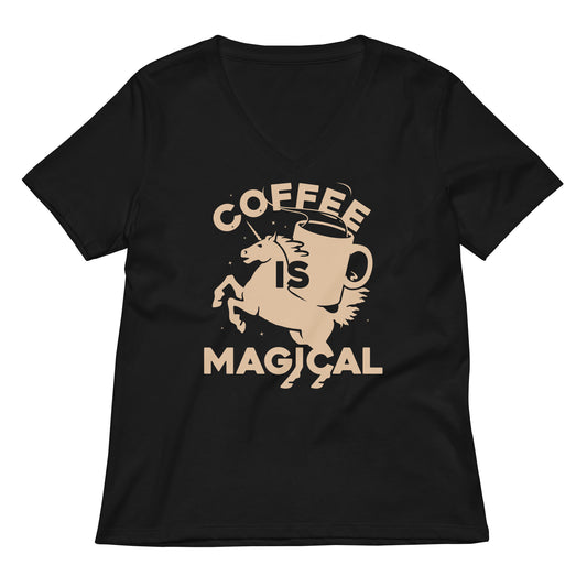 Coffee Is Magical Women's V-Neck Tee