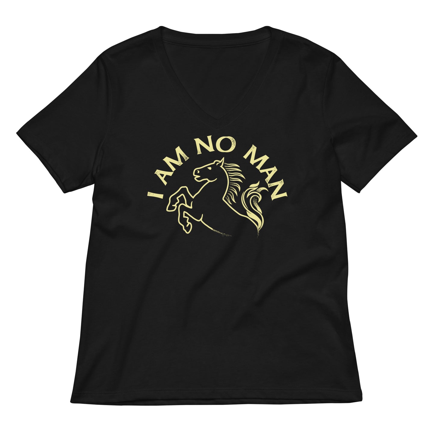 I Am No Man Women's V-Neck Tee