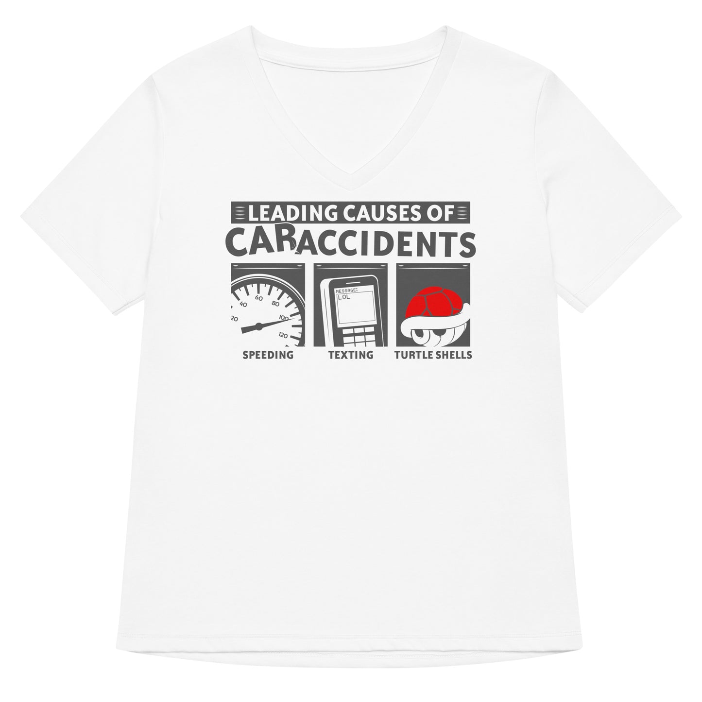 Leading Causes of Accidents Women's V-Neck Tee