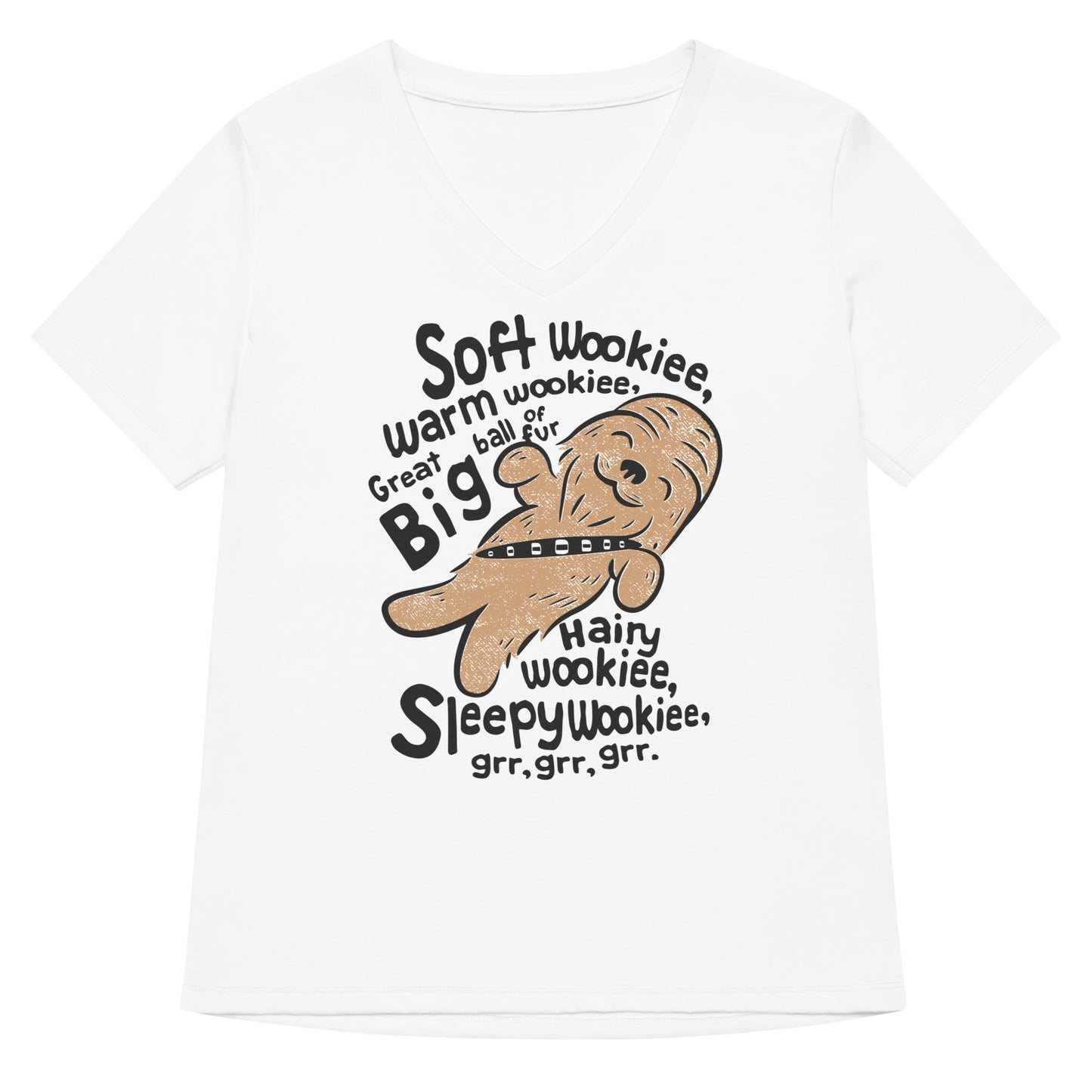 Soft Wookiee, Warm Wookiee Women's V-Neck Tee