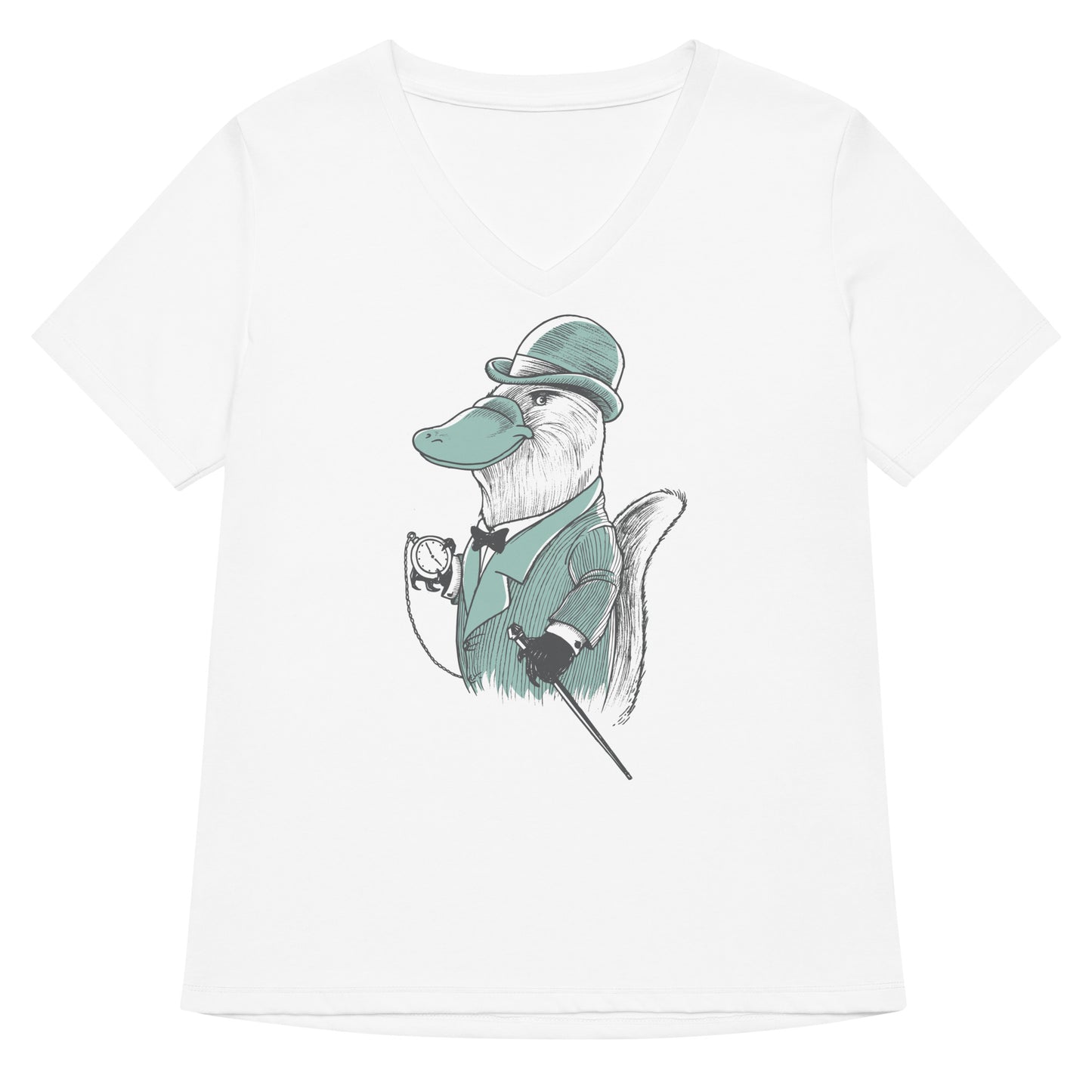 Duke Platypus Women's V-Neck Tee