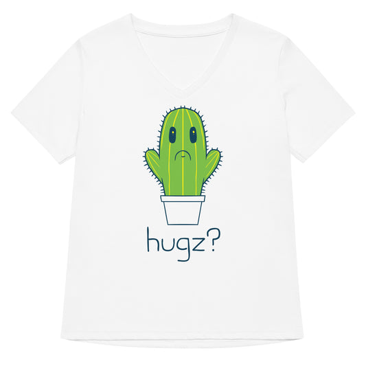 Hugz? Cactus Women's V-Neck Tee