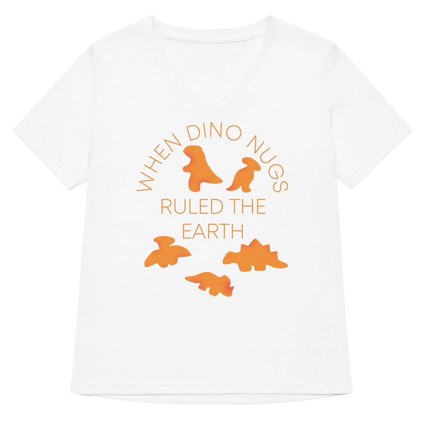 When Dino Nugs Ruled The Earth Women's V-Neck Tee