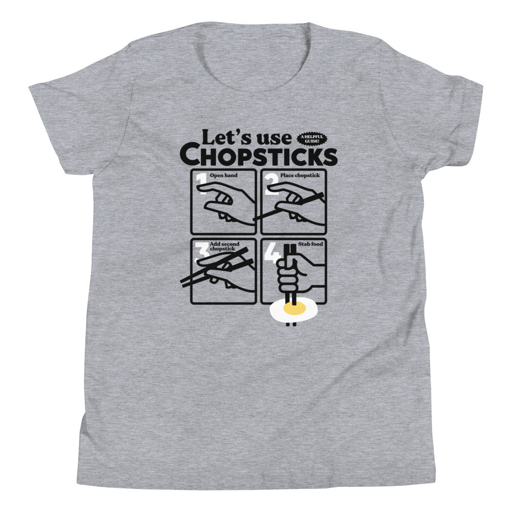 Let's Use Chopsticks Kid's Youth Tee