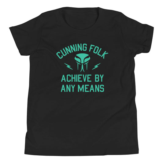 Cunning Folk Achieve By Any Means Kid's Youth Tee