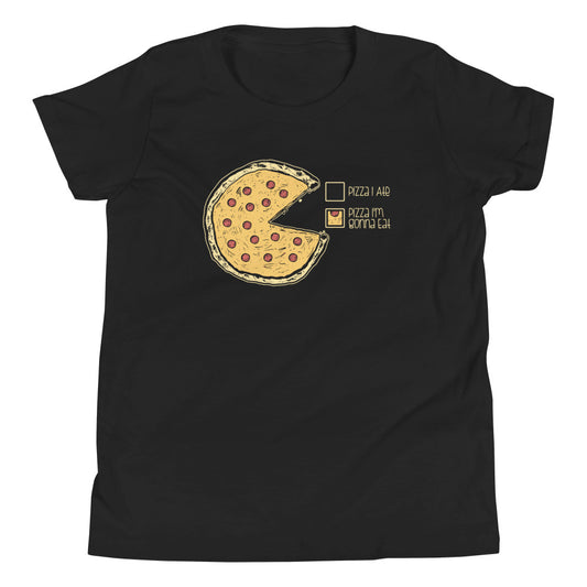 Pizza Pie Chart Kid's Youth Tee